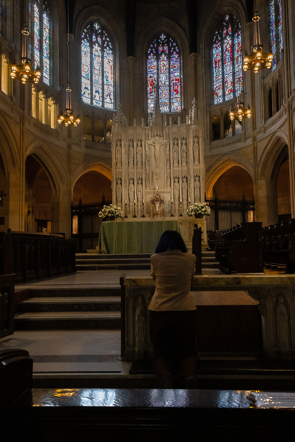 Silent Sunday-woman St. Dominic's church-2