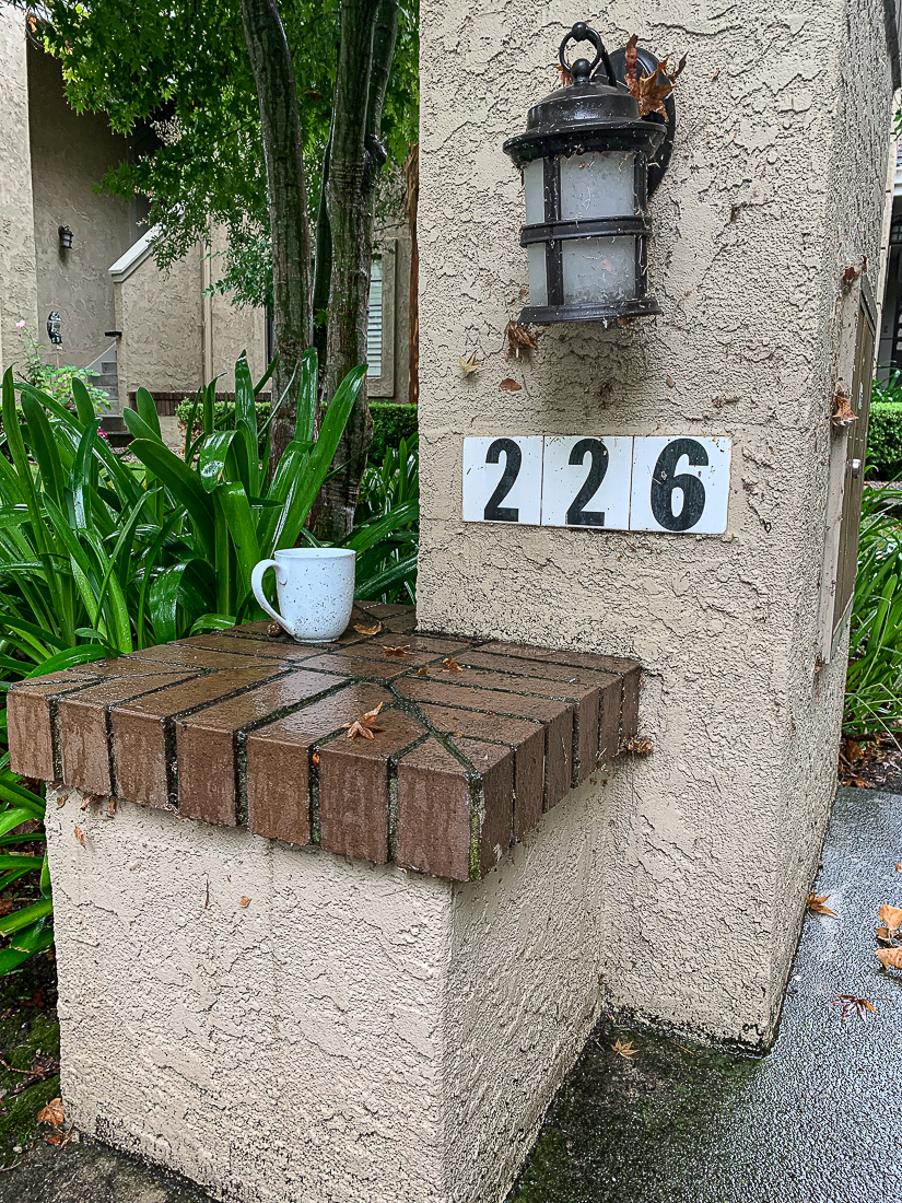 Coffe cup on a rainy morning-7368