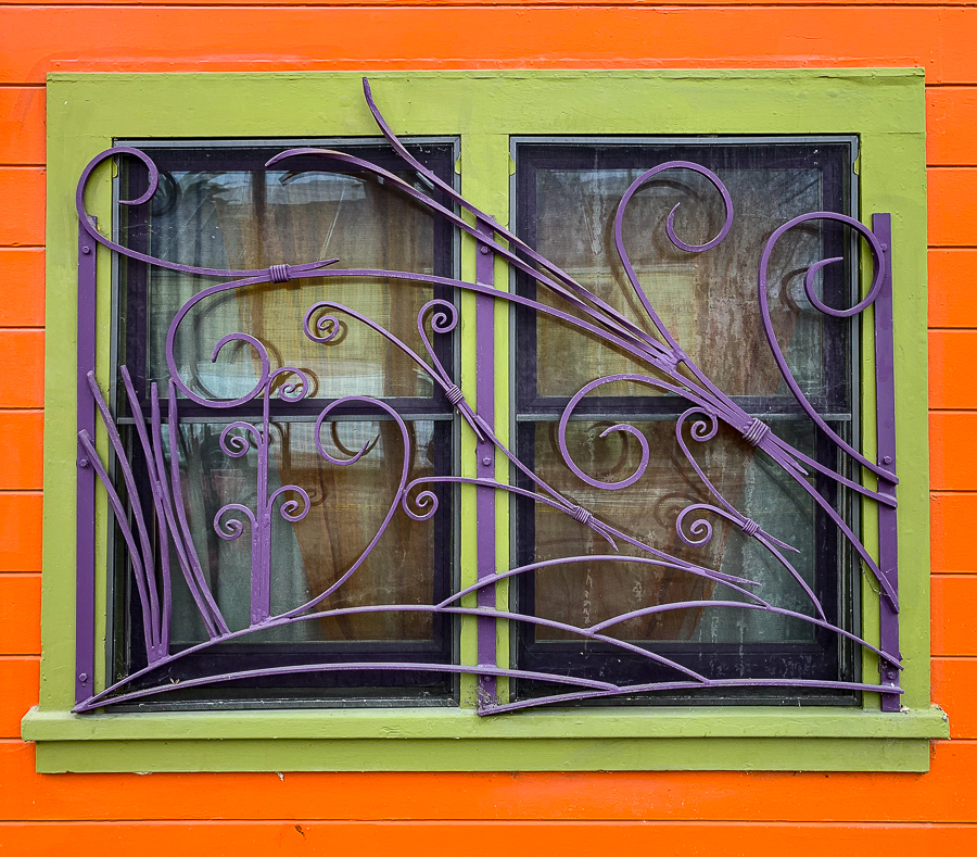 The orange house on the&nbsp;corner