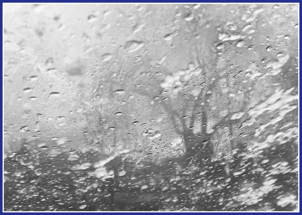 Monochrome Mondays: Hail storm on a&nbsp;windshield