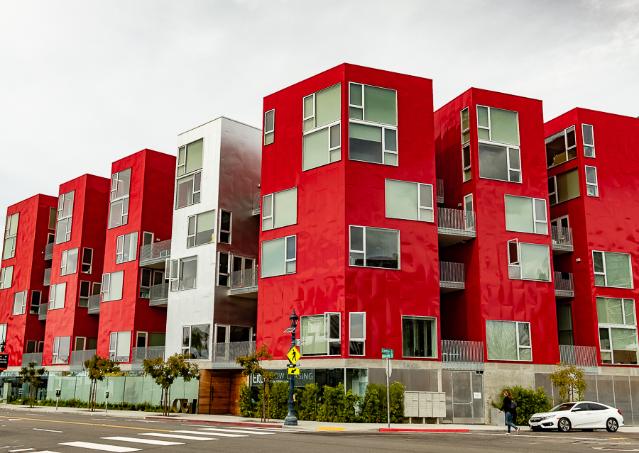 WW-Red &amp; White buildings-Hillcrest SD-3386