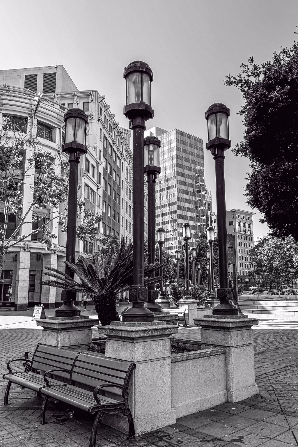 Monochrome Mondays: Street lamps – Oakland, California –&nbsp;2024