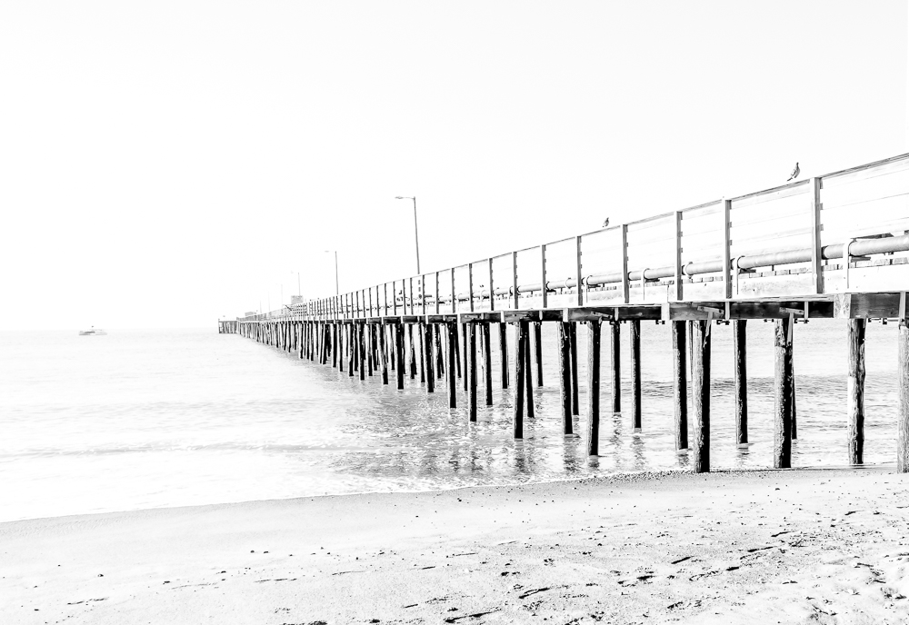 Avila Beach Pier B&amp;W 1-0394