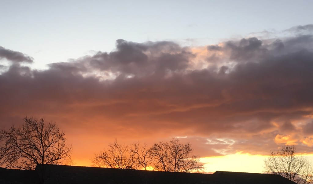 Winter returns at&nbsp;sunset