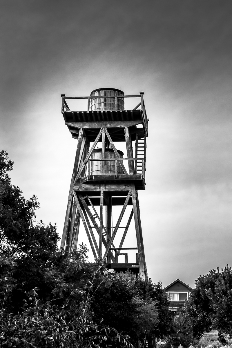 Monochrome Mondays: Mendocino water&nbsp;towers