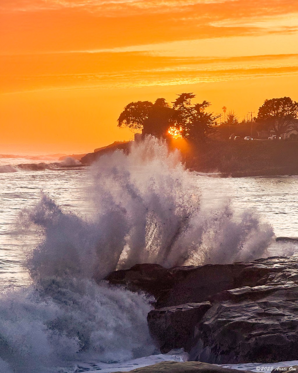 Wintry sunset on West&nbsp;Cliff