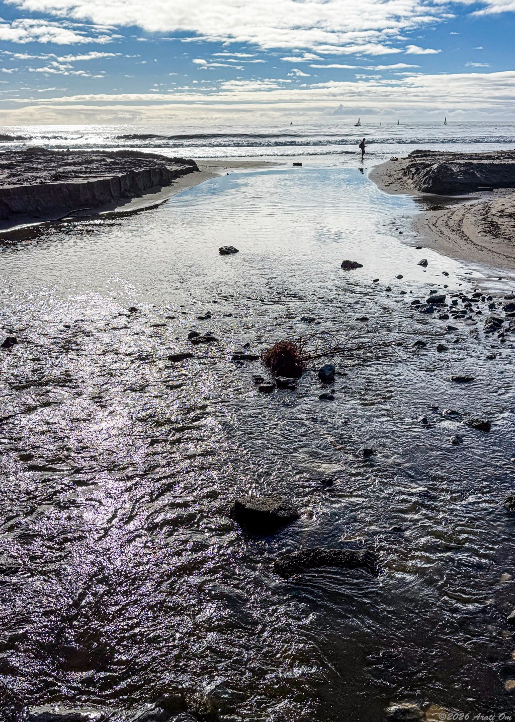 After a storm – Twin Lakes escaping to the&nbsp;bay