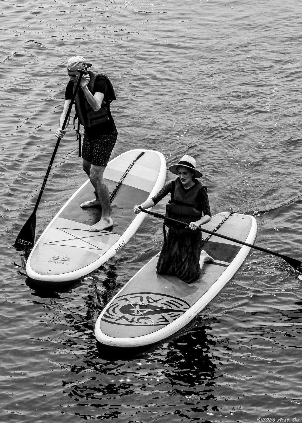 Paddleboarders Santa Cruz&nbsp;harbor