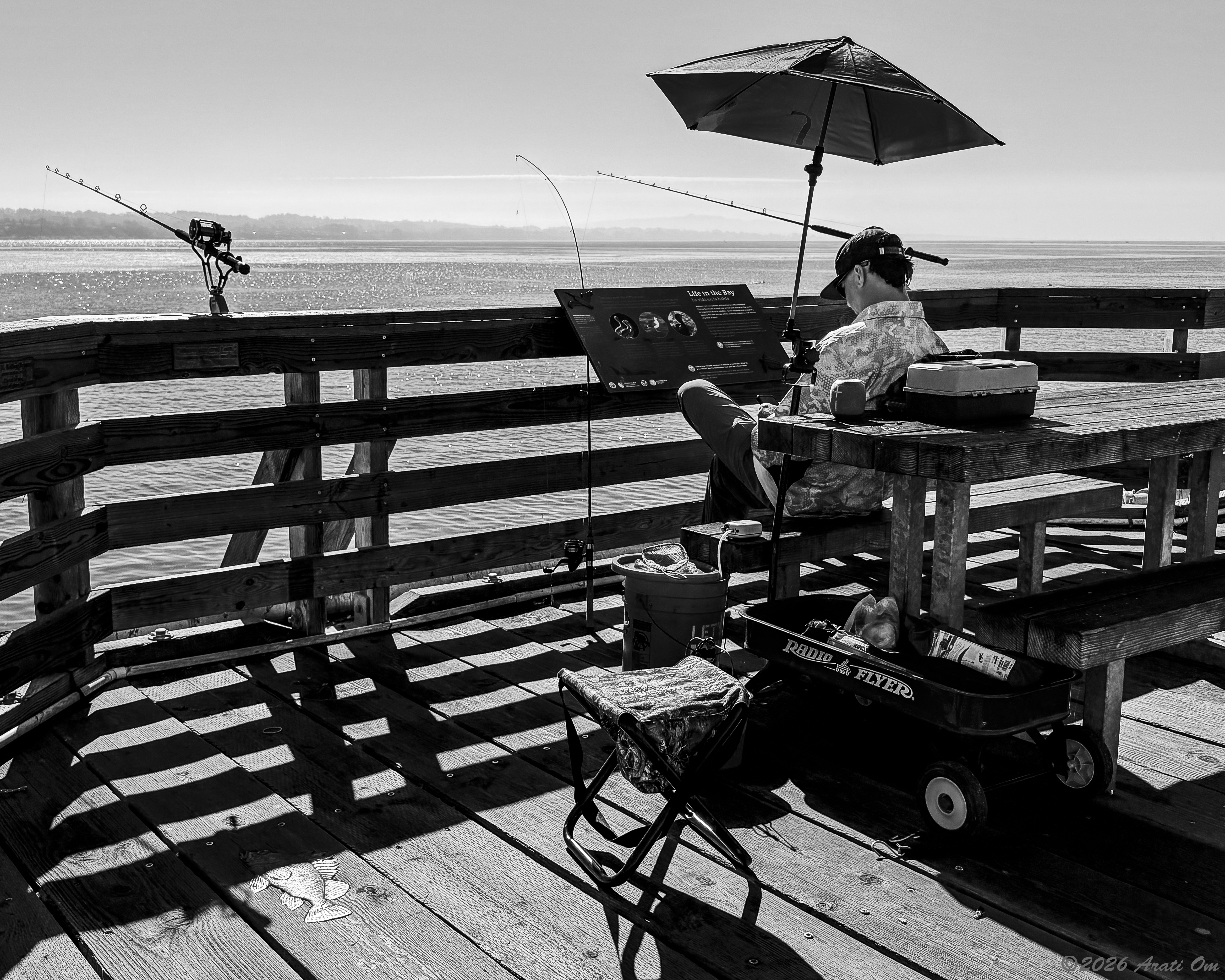 Monochrome Mondays: Waiting and a Radio Flyer