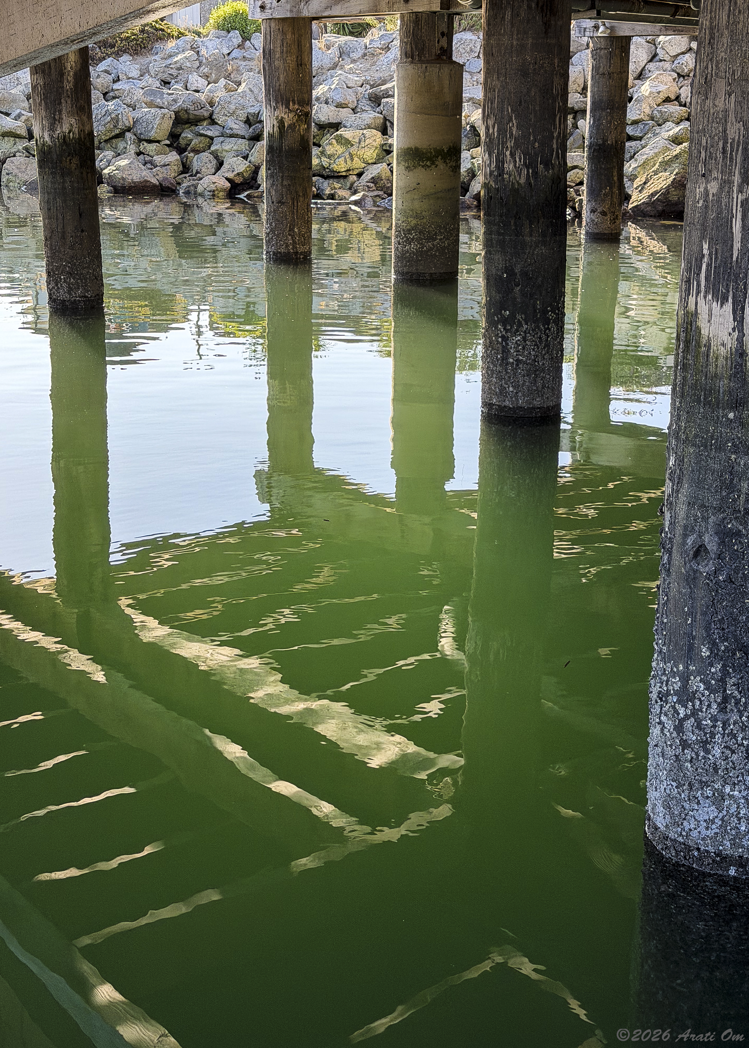 Silent Sunday: Reflections below deck